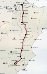 Mapa Camino Cruz